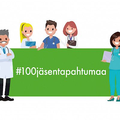 #100 jäsen­tapahtumaa