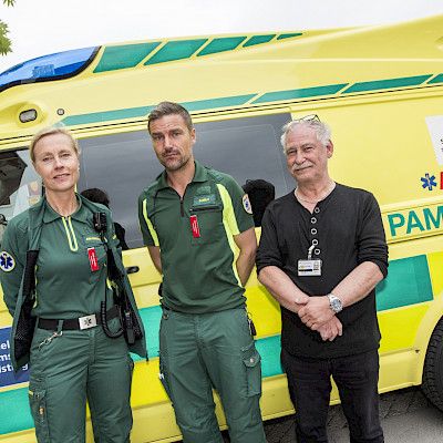 Psykiatrinen ambulanssi  pelastaa Tukholmassa