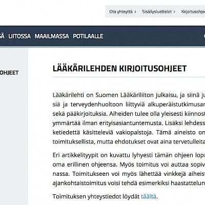 Kirjoitusohjeet on uudistettu