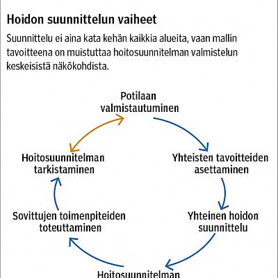 Hoitosuunnitelma yhteiseksi työkaluksi pitkäaikaissairauksien avohoitoon