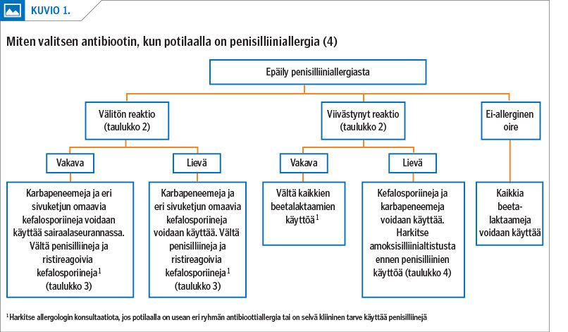 Miten valitsen antibiootin, kun potilaalla on penisilliiniallergia (4)<p/>