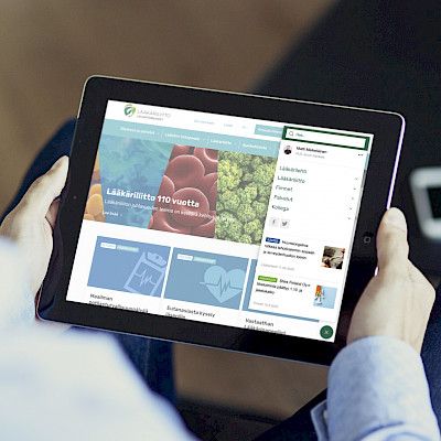 Yhdestä verkkonäkymästä Lääkäriliittoon, palveluihin ja lehteen – supernavigaatio koekäyttöön jäsenille