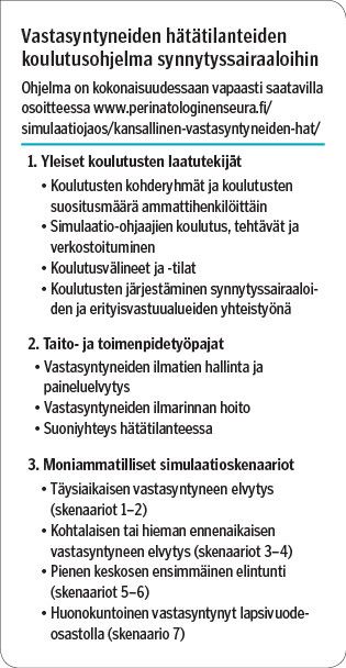 Vastasyntyneiden hätätilanteiden koulutusohjelma synnytyssairaaloihin<p/>