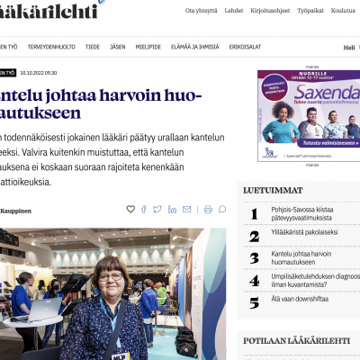 Lääkärilehti kevensi verkkoilmettään