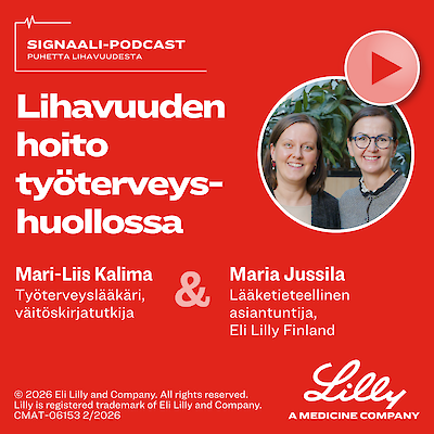 Signaali-podcast – Puhetta lihavuudesta:<br />Lihavuuden hoito työterveyshuollossa