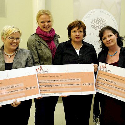 Lääkäriliitto lahjoittaa lähes 190 000 euroa hyväntekeväisyyteen