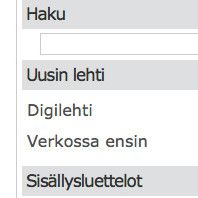 Lue näköislehteä, jos posti ei kulje